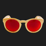 Round Designed Bamboo Sunglasses