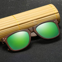 Bamboo Sunglasses With Wood Case