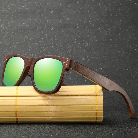 Bamboo Sunglasses With Wood Case