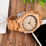 Bamboo Quartz Wristwatch