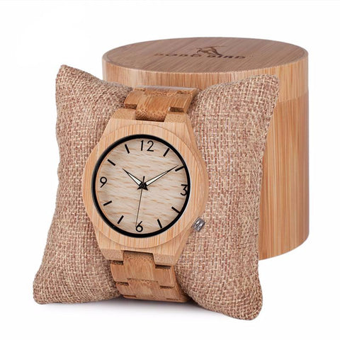 Bamboo Quartz Wristwatch