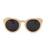 Round Designed Bamboo Sunglasses