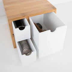 Creative Bamboo Office Desk Organizer