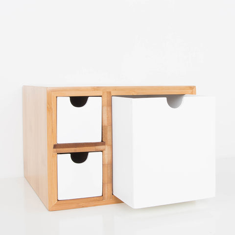 Creative Bamboo Office Desk Organizer