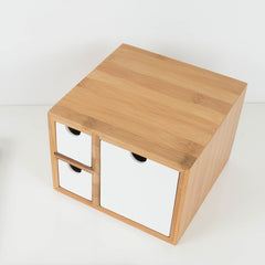 Creative Bamboo Office Desk Organizer