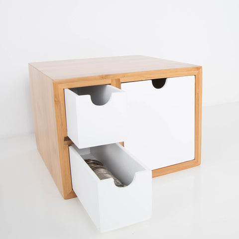 Creative Bamboo Office Desk Organizer