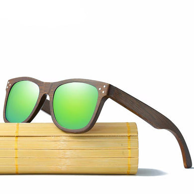 Bamboo Sunglasses With Wood Case