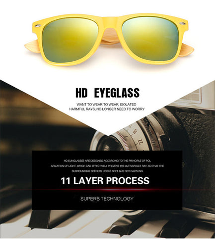 Awesome Natural Bamboo Sunglasses