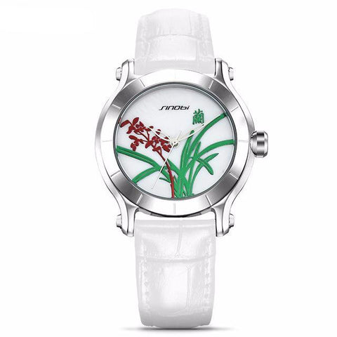 Green Bamboo Women Wristwatch