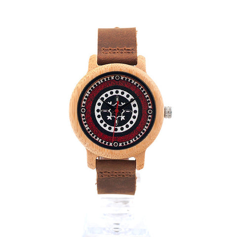 Women Elegant Bamboo Wristwatch